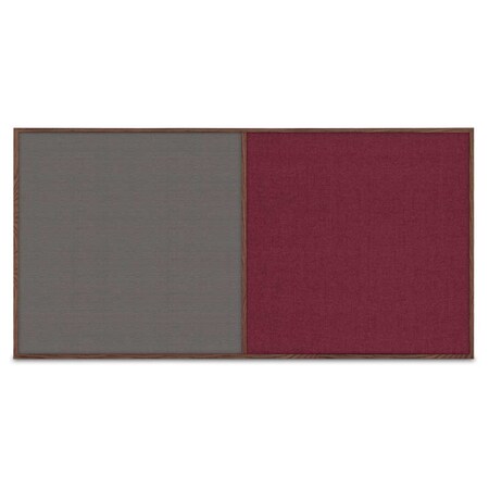 United Visual Products Enclosed Corkboard, 1 Door, 72"x48", 4" Fra UV3412-SATIN-AMETHY